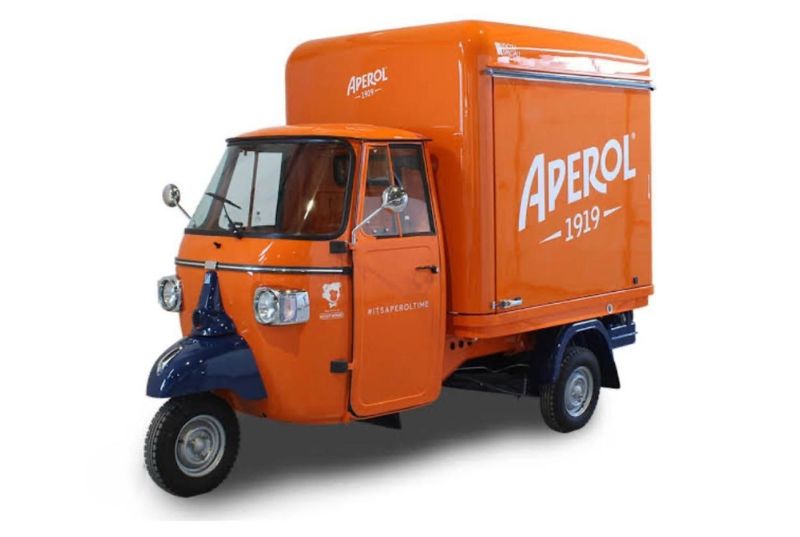 Tuk Tuk Piaggio Customizado Aperol